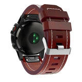 New Leather wrist Watch Strap Easy fit quick Bracelet Belt 26MM For Garmin Fenix 3/ Fenix 5X 5X Plus Smart Watch band wristband