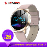 LEMFO Original Women Smart Watch Heart Rate Blood Pressure Monitor Message Call Reminder Pedometer Calorie Smartwatch Men