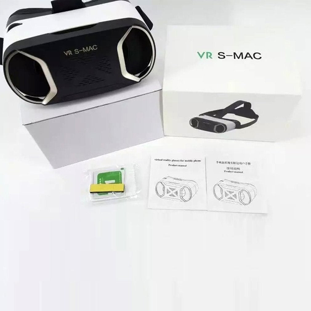 ONLENY VR Glasses S-MAC Virtual Reality 3D Glasses VrBOX Anti-Blu-ray Glass Green Lens For Smart Phone For Iphone X 7 8 VR